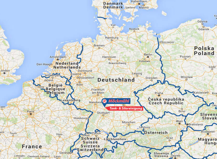 Landkarte - Standorte Roth Logistics